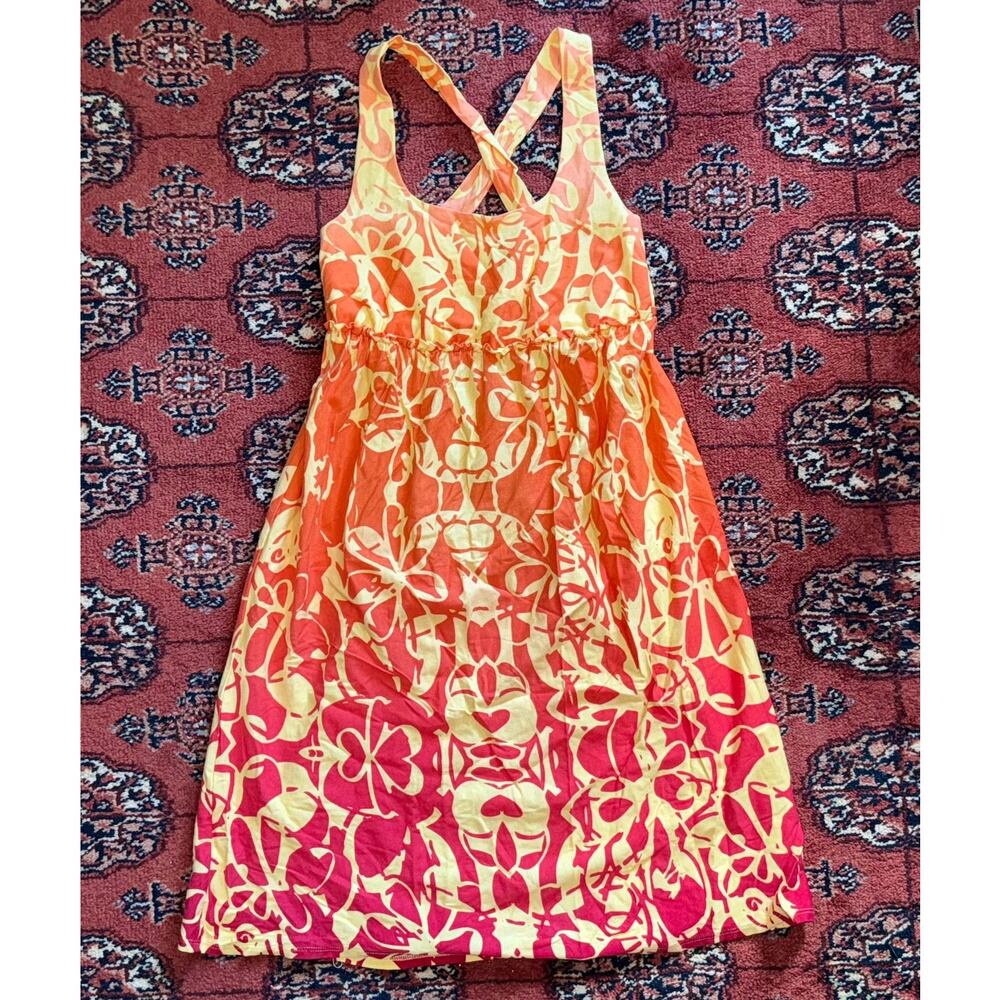 Mossimo Supply Co‎ Sundress Womens XS Orange Yellow Excellent Abstract Floral